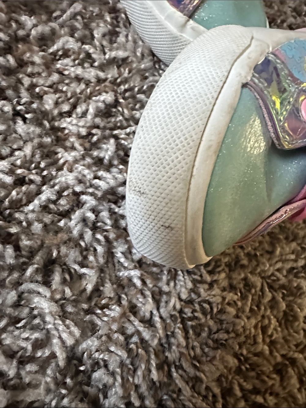 Bluey’s High-Top Sneakers in Pastel Blue & Pink - Cute Floral Design - Picture 6 of 6